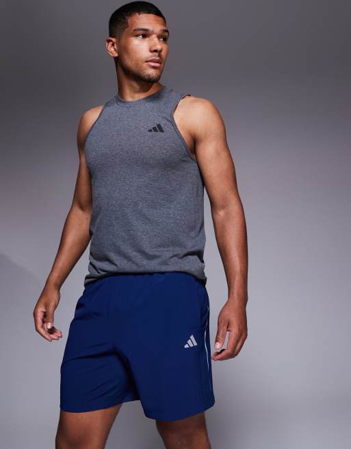 adidas – Träning – Tech - Marinblå shorts, 4 av 5