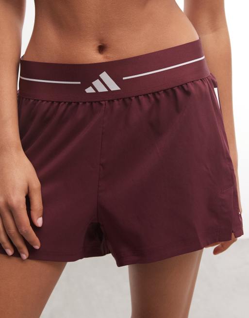 adidas träningsshorts i burgundy, 5 av 5