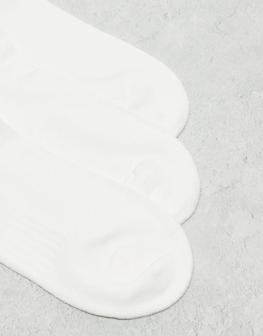 adidas träningsstrumpor med tre ränder, 3-pack, vita, 2 av 3
