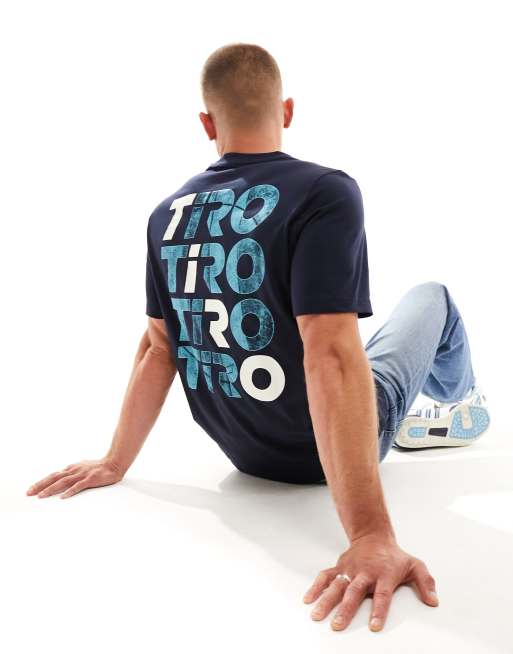 adidas - Trio Graphic - T-shirt - Encre Legend