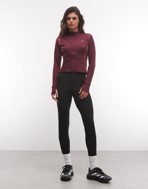 adidas Træning Power essentials-jakke i bordeaux, 2 af 4