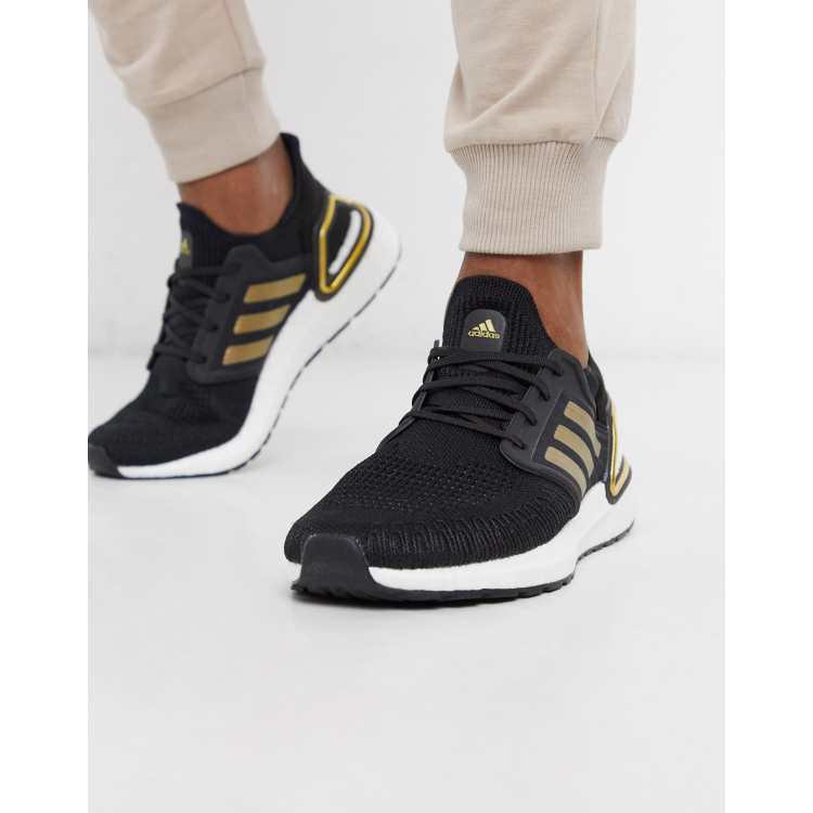 adidas Ultraboost 20 Sneakers in zwart met gouden detail ASOS