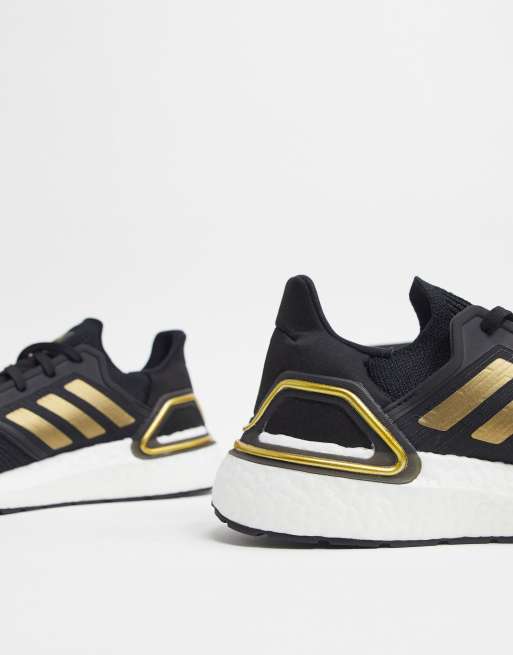 adidas Ultraboost 20 Sneakers in zwart met gouden detail ASOS