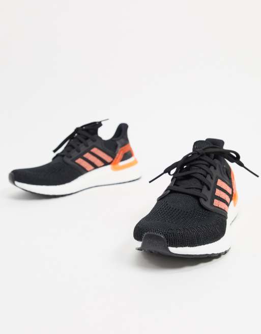 adidas Ultraboost 20 Sneakers nere, corallo e bianche ASOS