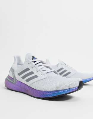 adidas - Ultraboost - Baskets - Gris dash et bleu violet boost
