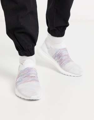 Adidas laceless shoes outlet white