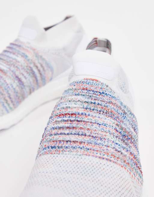 Ultraboost laceless white on sale multicolor