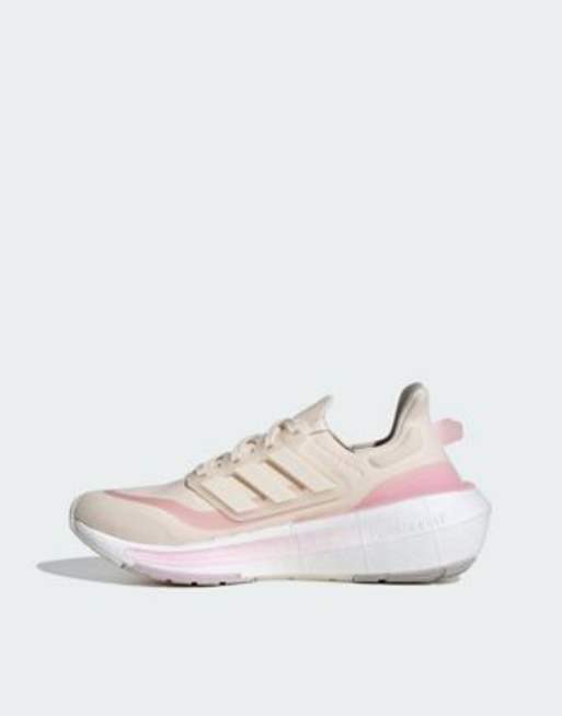 Light pink and deals white adidas shoes