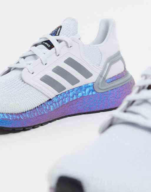 adidas Ultraboost sneakers in dash grey & boost blue violet | ASOS