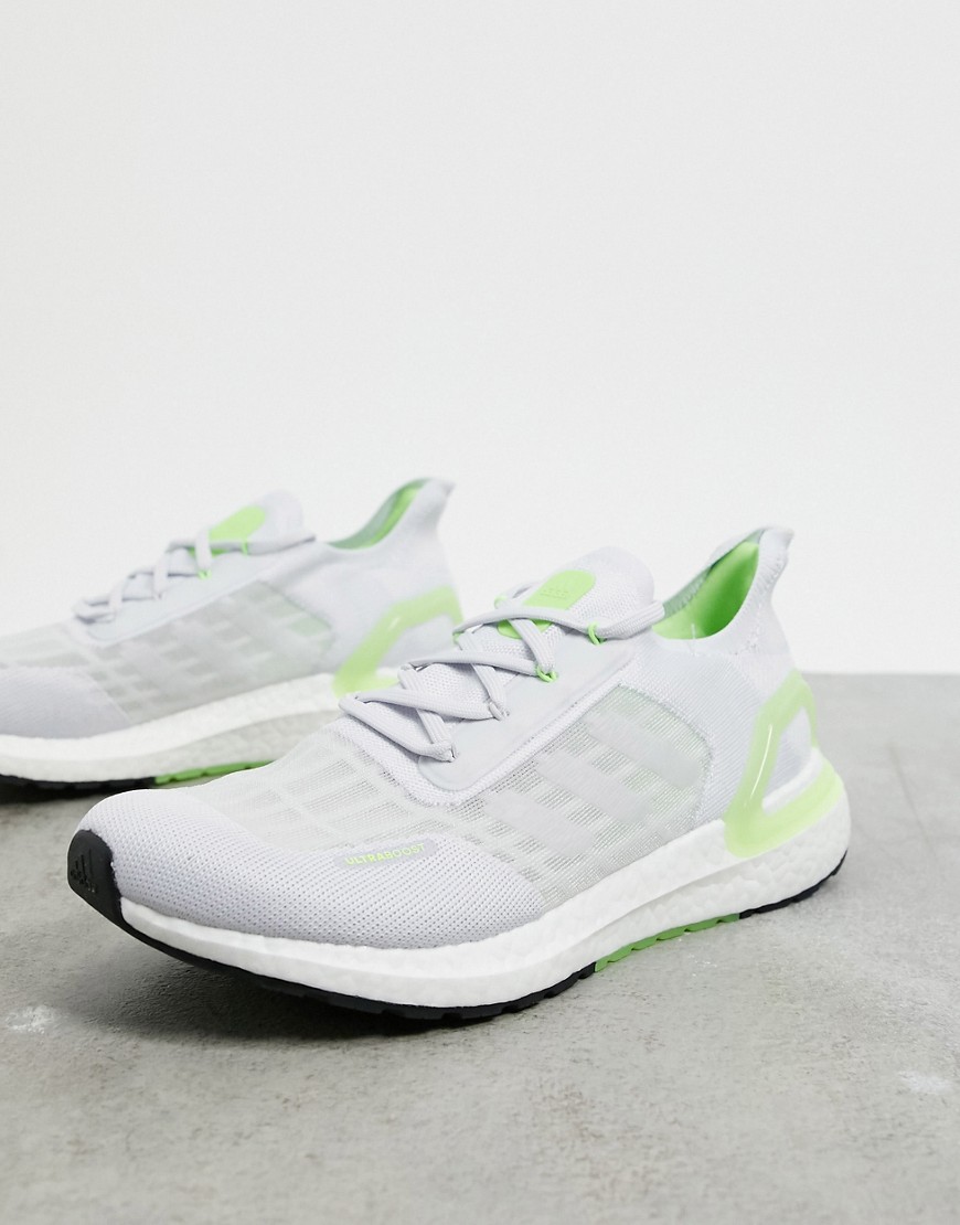 Adidas – Ultraboost S.RDY – Grå, vita och gröna sneakers