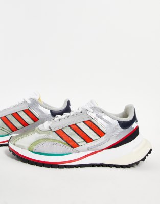 asos silver trainers