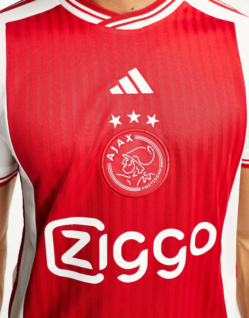 adidas - Voetbal - AFC Ajax 23/24 - Thuisshirt in rood en wit, 4 van 4