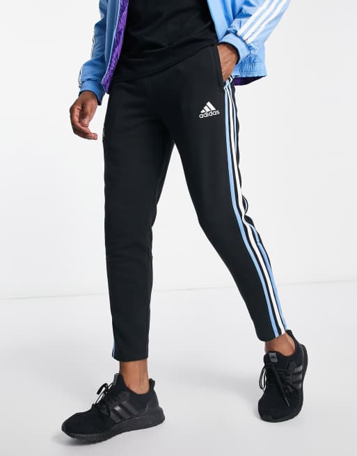 adidas - Voetbal - Argentina World Cup 2022 DNA - Joggingbroek met 3-Stripes in zwart