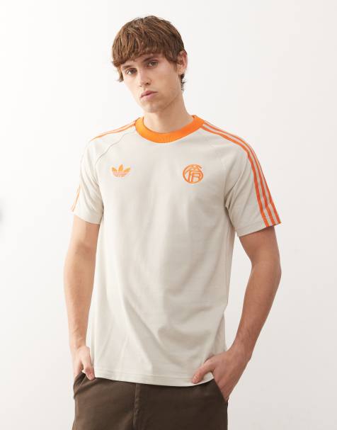 adidas - Voetbal - Bayern München - T-shirt in grijs en oranje - view 1