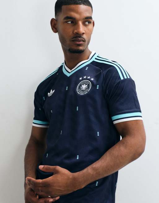 adidas - Voetbal - Duitsland World Cup 26 - Uitshirt in marineblauw, 4 van 5
