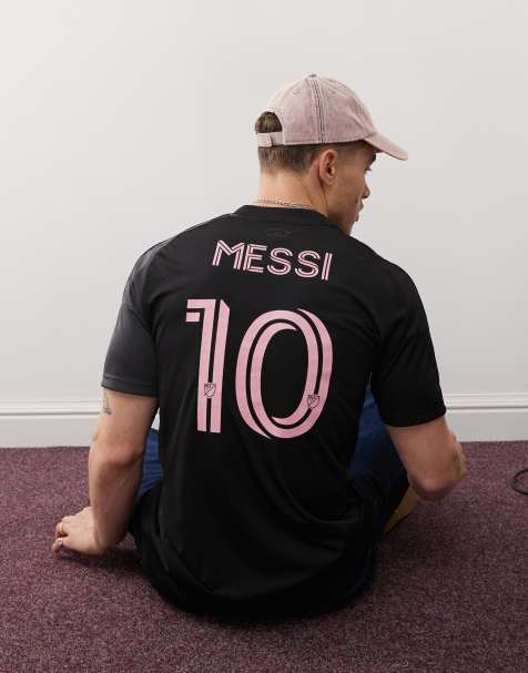 adidas - Voetbal - Inter Miami - Uitshirt in zwart en roze - view 1