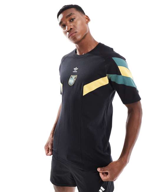 adidas - Voetbal - Jamaica - Originals - T-shirt in zwart