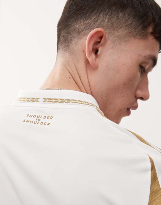 adidas - Voetbal - Los Angeles FC - Uitshirt in wit en goud, 3 van 4