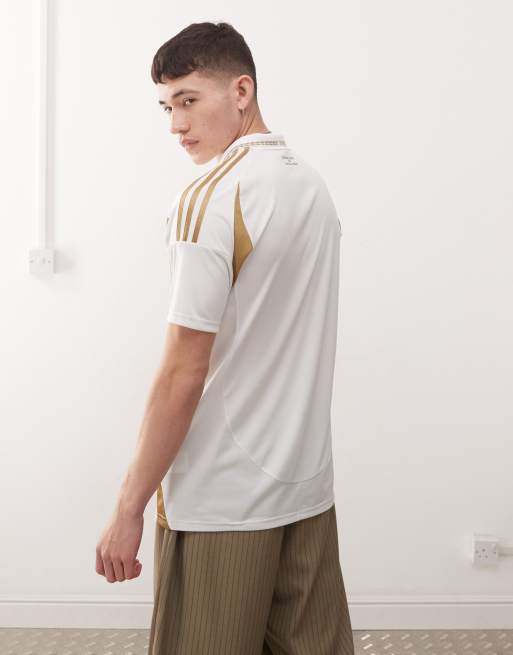 adidas - Voetbal - Los Angeles FC - Uitshirt in wit en goud, 4 van 4