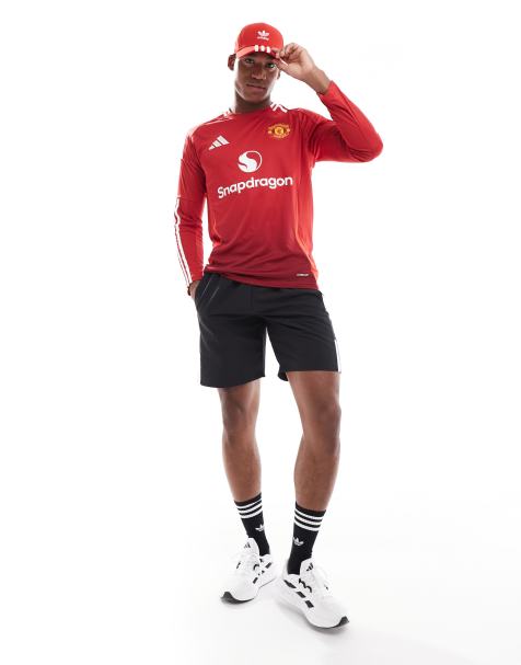 adidas - Voetbal - Manchester United 24/25 - Thuisshirt met lange mouwen in rood - view 1