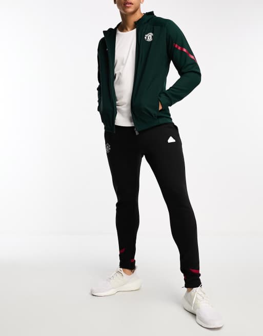 adidas Voetbal Manchester United Hoodie in groen ASOS