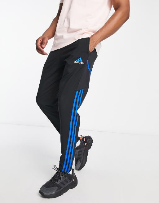 adidas - Voetbal - Manchester United - Joggingbroek in zwart en roze