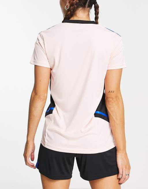 adidas - Voetbal - Manchester United - Trainingsshirt in roze, 3 van 4
