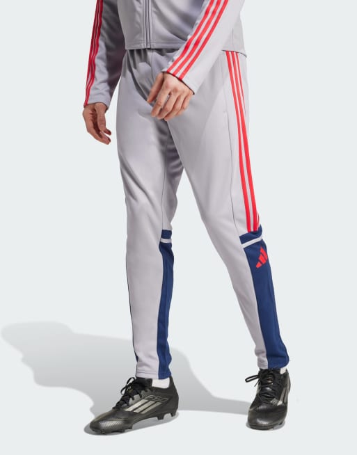 adidas - Voetbal - Squadra 25 - Trainingsbroek in grijs en marineblauw