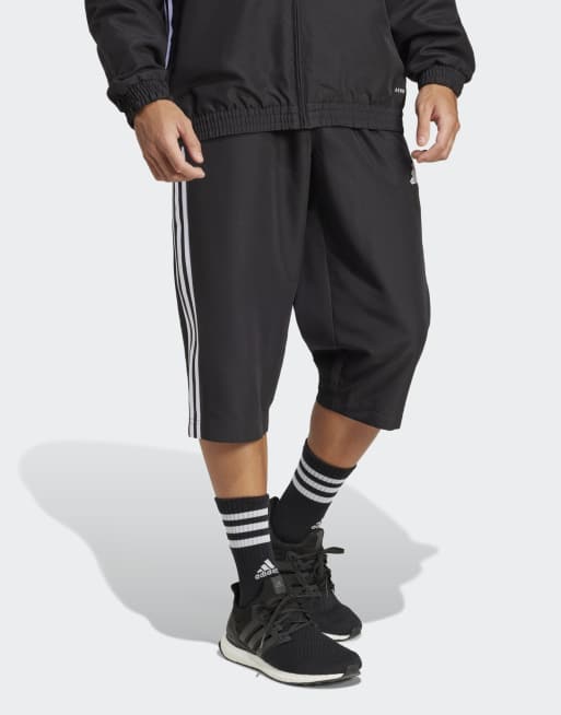 adidas - Voetbal - Tiro 25 Essentials - Geweven 3/4 broek in zwart / wit, 5 van 5