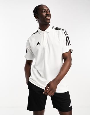 white adidas polo shirt