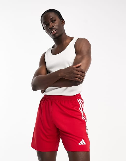 adidas - Voetbal - Tiro - Short in rood en wit