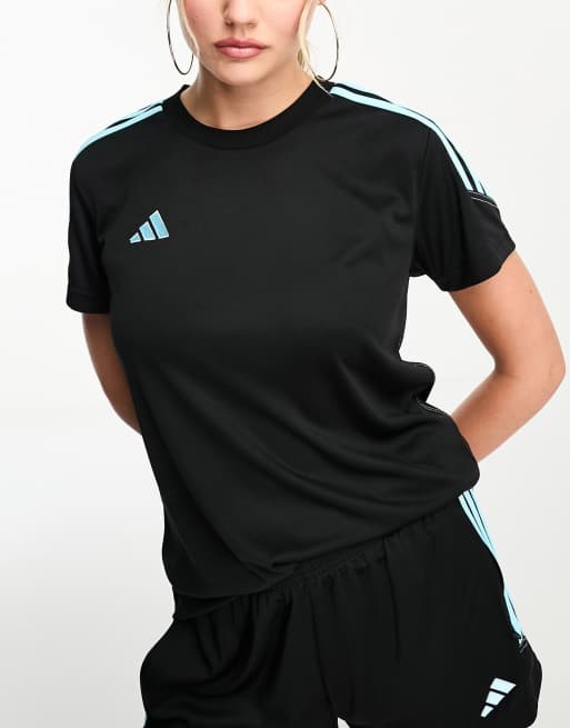 adidas - Voetbal - Tiro - T-shirt in zwart
