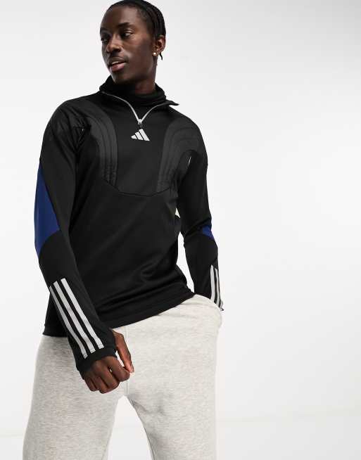 adidas - Voetbal - Tiro - Trainingsjack met capuchon in zwart 