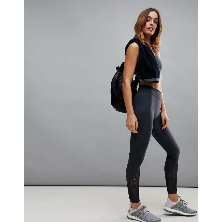 Nike Training Power Leggings With Mesh Panel Inserts