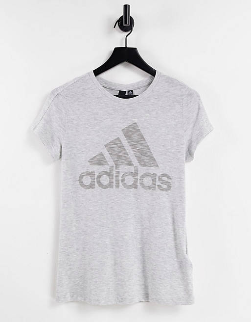 adidas Winners t-shirt in light grey