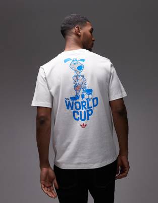 adidas World Cup trefoil graphic t-shirt in white