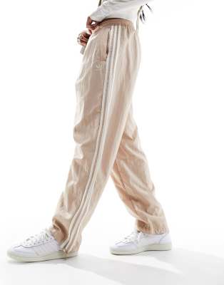 adidas Originals woven balloon trousers in beige