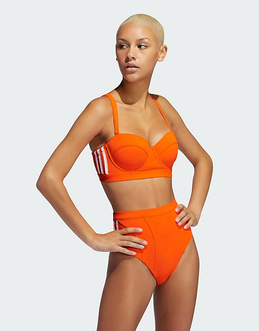 adidas x IVY PARK bikini top in orange