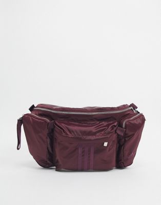 adidas x IVY PARK fanny pack in maroon 