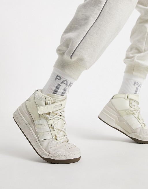 adidas x IVY PARK Forum Mid trainers in cream white
