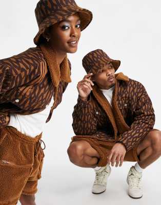 Ivy Park Adidas X Monogram Denim Jacket In Wild Brown | ModeSens