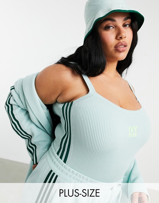 adidas x IVY PARK Plus knitted body in green tint