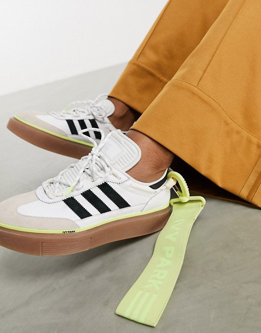 adidas x IVY PARK Super Sleek 72 trainers in white with contrast sole