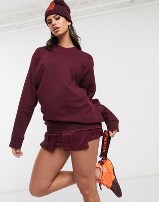 adidas x IVY PARK - Sweatshirt in kastanjebruin-Rood
