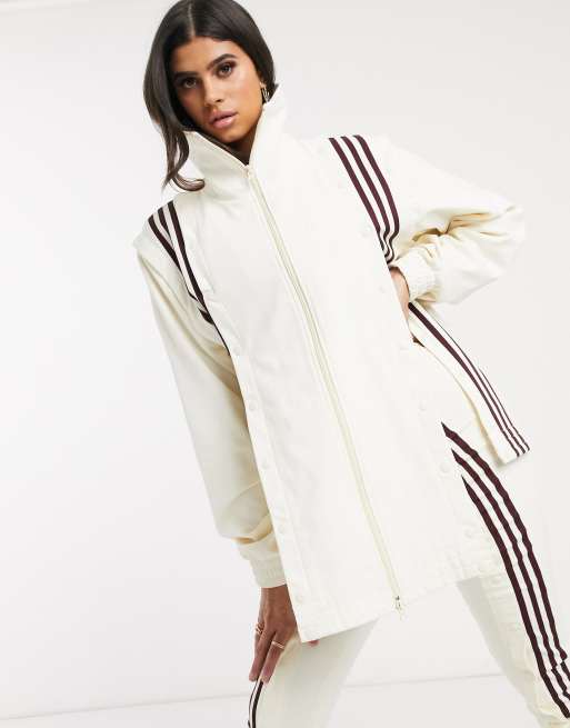 Adidas X Ivy Park Track Jacket In Ecru Asos