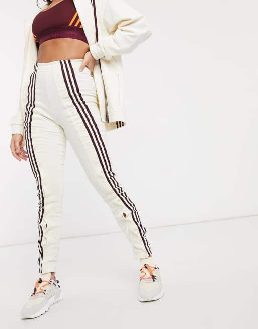 Adidas X Ivy Park Track Pants In Ecru Asos