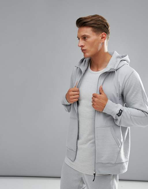 adidas X Reigning Champ Fleece Hoodie In Grey BR3451