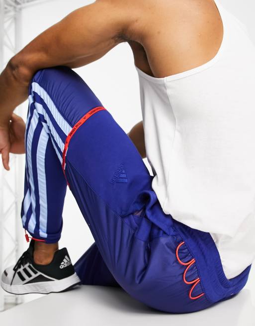 adidas x Trae Young Basketball trackies in blue colourblock