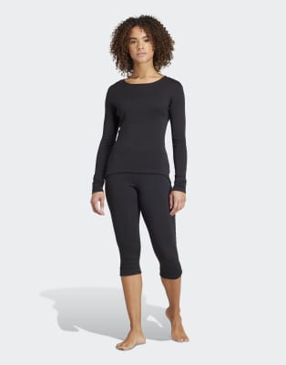 adidas - Xperior merino 260 - 3/4-Baselayer-Strumpfhose in Schwarz