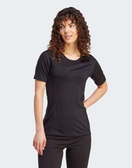 adidas - Xperior - T-shirt met korte mouwen in zwart